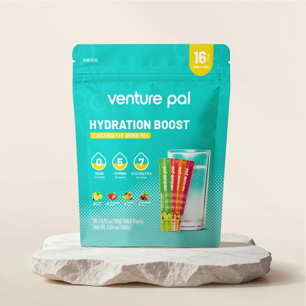 Variety 1: Lemon • Orange • Raspberry • Strawberry